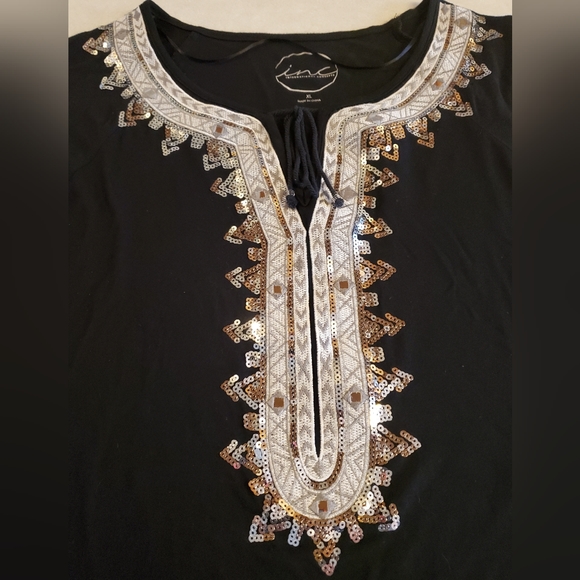 SENT TO THREDUP...3/4 Sleeve Blouse, (INC) - Picture 4 of 5